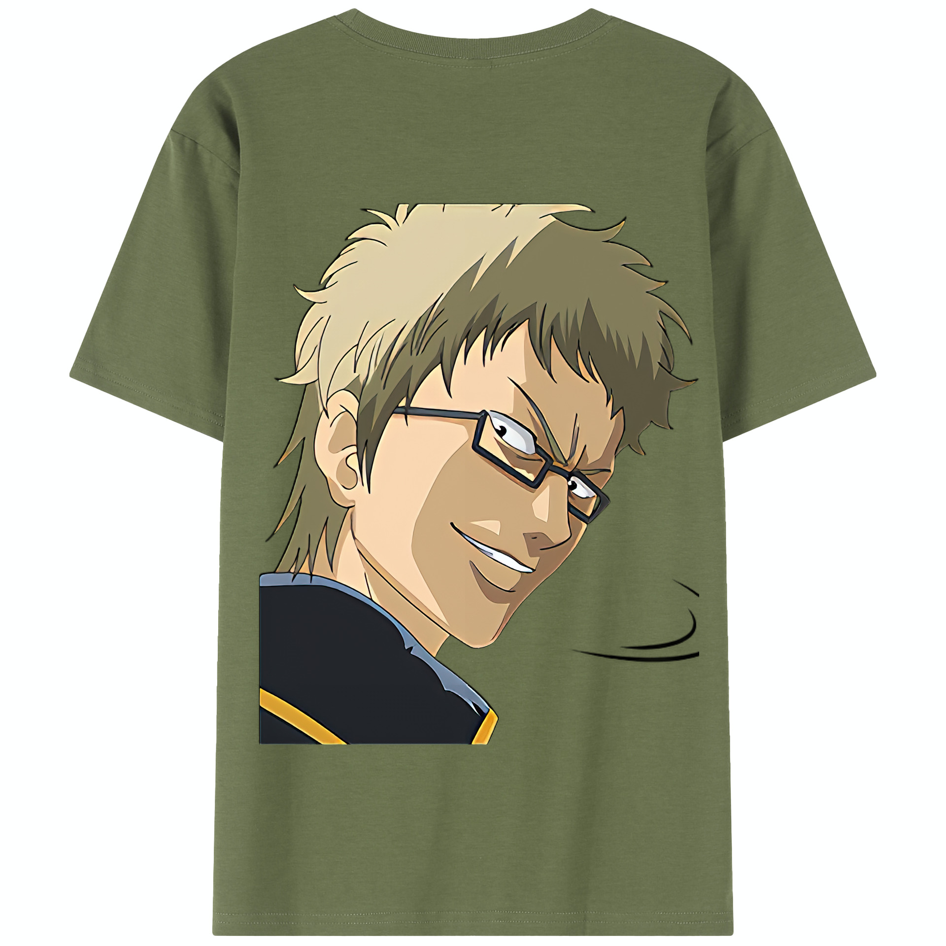 （画像用） ぎんたま 坂田銀時（さかたぎんとき） 神楽 志村新八（しむら しんぱち） GINTAMA Sakata Gintoki Kagura Shimura Shinpachi 綿100％半袖Tシャツ（背面プリント）